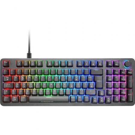 Mars Gaming MKPROYES Teclado Mecánico RGB Negro con Switches Amarillos Silenciosos